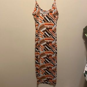 Abstract Body Con Dress